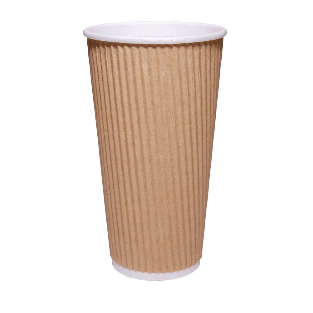 20oz Brown Ripple Coffee Cup| Case of 1000