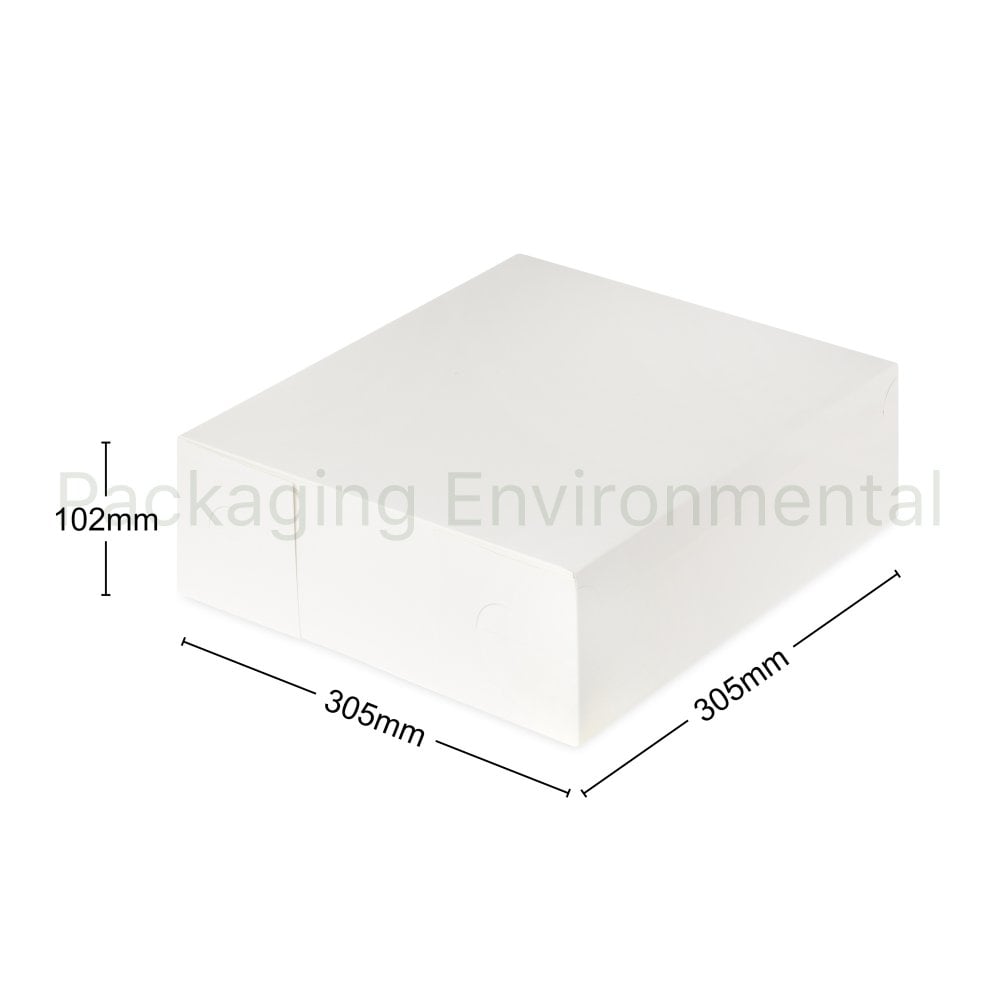CAKE BOX 12 X 12 X 4 Case X 100 Streetfood Packaging cake-box-12-x-12-x-4-case-x-100-streetfood-packaging