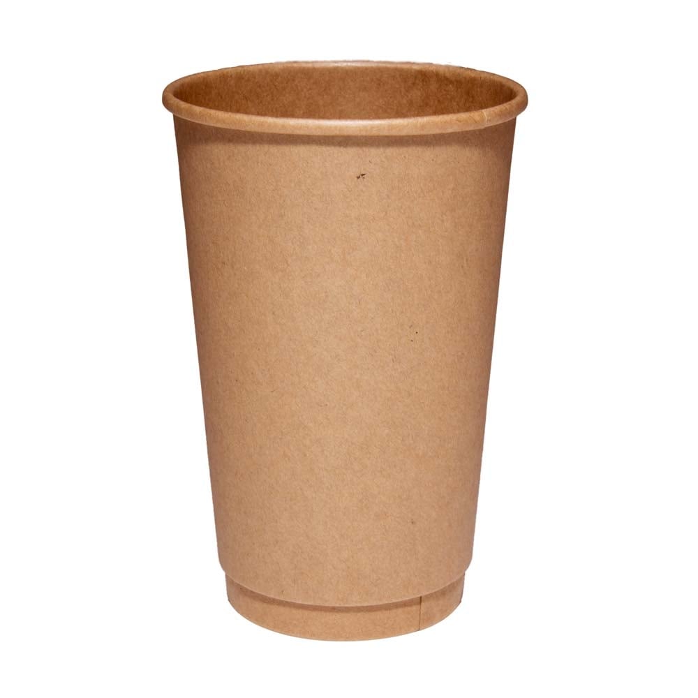16oz Brown Double Wall Coffee Cup | Disposable Coffee Cup