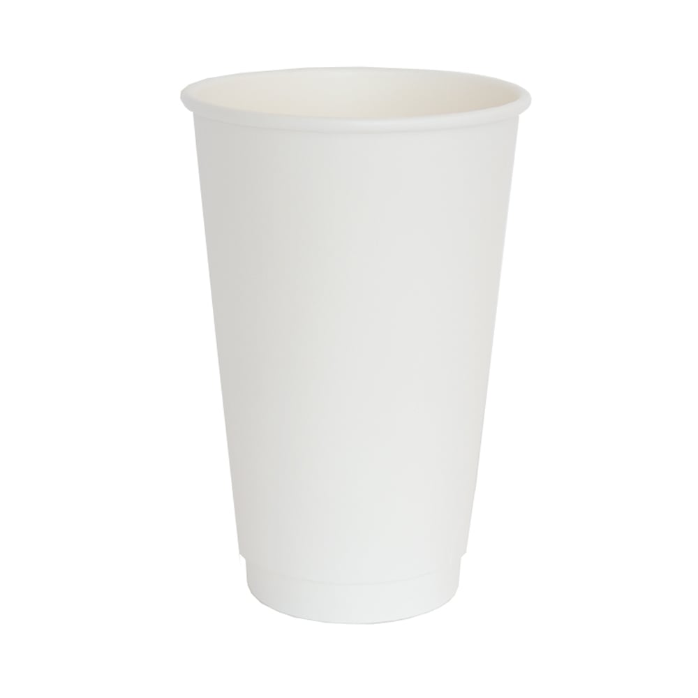 16oz White Double Wall Coffee Cup