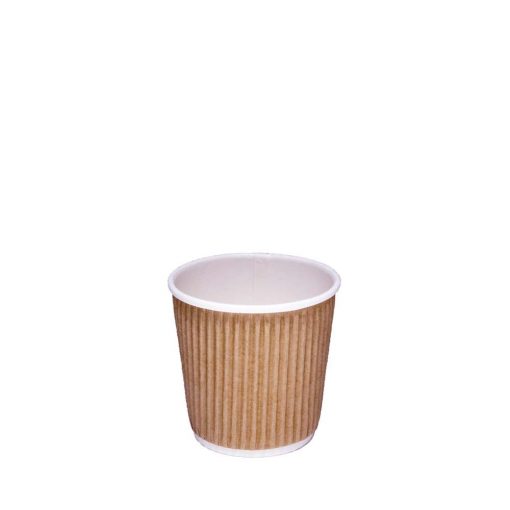4oz Brown Ripple Coffee Cup| Case of 1000