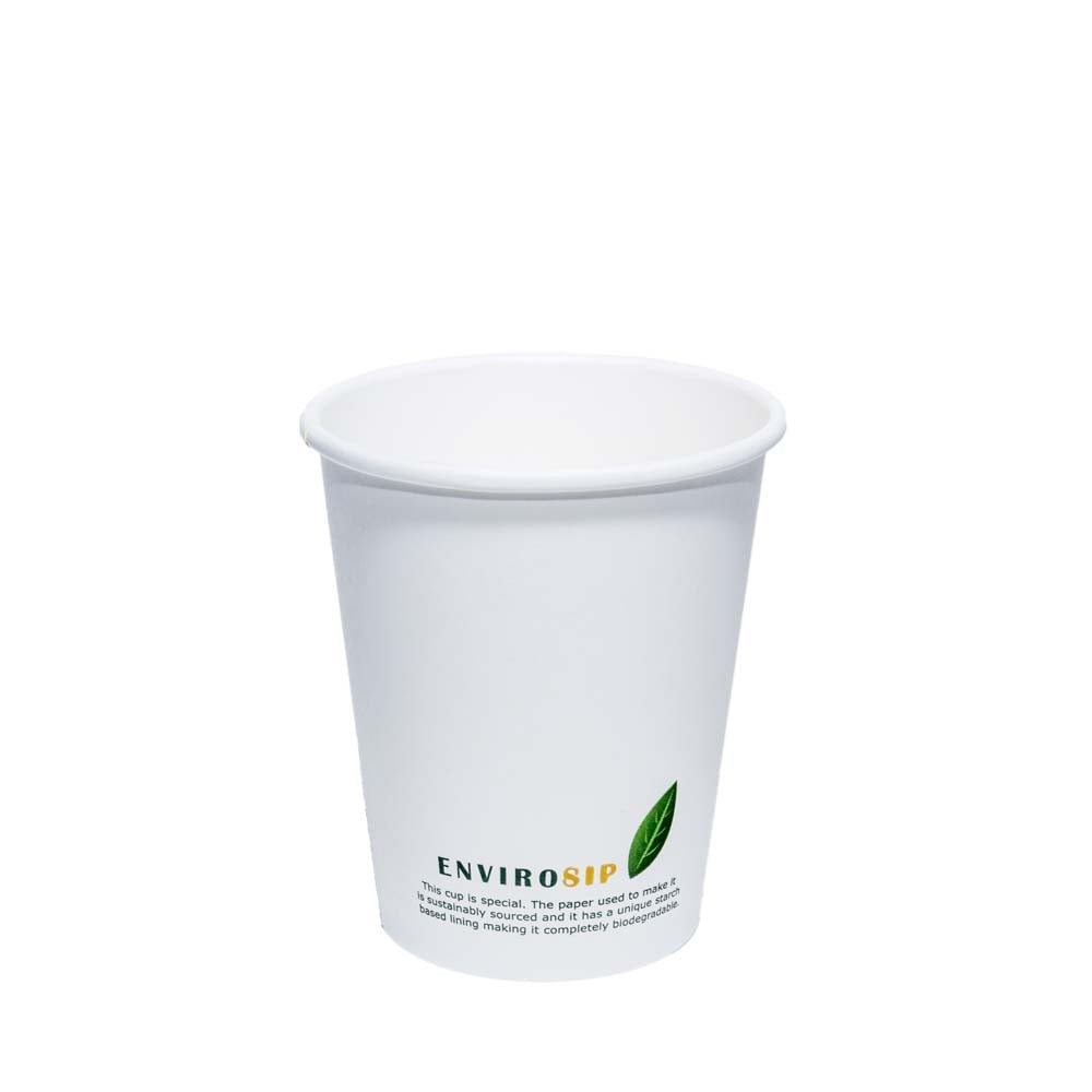 8oz Biodegradable Paper Coffee Cup | Case of 1000
